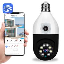 Câmera de Segurança Lâmpada Dupla Lente 2x 2MP Wifi IP Aplicativo Yoosee Câmera de Segurança Lâmpada Dupla Lente 2x 2MP Wifi IP Aplicativo Yoosee