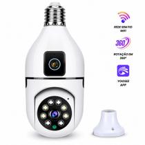 Câmera de Segurança Lâmpada Lente Dupla 2X 2Mp Ip Wifi Câmera de Segurança Lâmpada Lente Dupla 2X 2Mp Ip Wifi