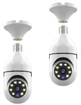 Câmera De Segurança Lâmpada Wifi Com Visão Noturna Interna Externa App Yoosee Espia 360 Câmera De Segurança Lâmpada Wifi Com Visão Noturna Interna Externa App Yoosee Espia 360