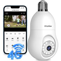 Câmera de segurança LaView 4G LTE LTE Lâmpada celular 3602K