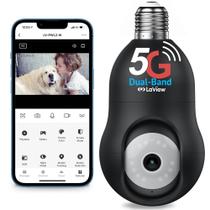 Câmera de segurança LaView Bulb 4MP 360 2K WiFi 5G Alexa Câmera de segurança LaView Bulb 4MP 360 2K WiFi 5G Alexa