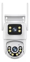 Câmera De Segurança Lente Dupla a Prova de água IP66 Camera IP WiFi 360 Sensor Visão Noturna