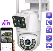 Câmera De Segurança Lente Dupla App Yoosee Ip66 Wi-fi 360 Sensor - JORTAN