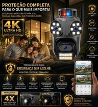 Câmera de Segurança Lente Tripla Inteligente Segurança Wifi 4k Lançamento compatível com DVRAlexa Câmera de Segurança Lente Tripla Inteligente Segurança Wifi 4k Lançamento compatível com DVRAlexa