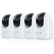 Câmera de segurança MUBVIEW Pet 2K 24/7 WiFi com aplicativo de telefone, pacote com 4