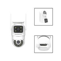 Câmera De Segurança Panorâmica Wi-Fi Dupla Visão Ip65