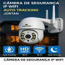 Câmera De Segurança Prova Dágua Wifi Ip Infravermelho Externa Full Hd Com Sensor 360 Visão Noturna