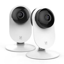 Câmera de Segurança Residencial YI Pro 2K, Câmera Interna com Fio 2.4GHz com Detecção Inteligente de Pessoas, Veículos e Animais, Aplicativo para Celular, Compatível com Alexa e Google Assistente, Pacote com 2 Unidades