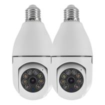 Câmera De Segurança Rosqueada Ic-360 De 2 Unidades Com Wi-fi