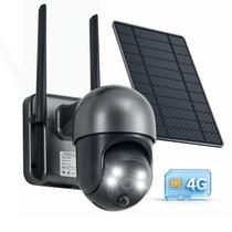 Câmera de Segurança SACUMURT 4G LTE Solar Sem Fio 2K HD