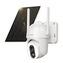 Câmera de Segurança SEHMUA 2K Sem Fio Solar com LED de 500 Lúmens
