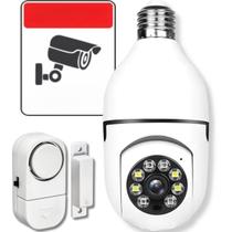 Câmera De Segurança Sem Fio Visão Noturna Alarme C/ Placa