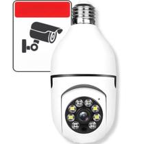 Câmera De Segurança Sem Fio Visão Noturna HD Led C/ Placa