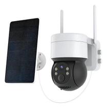Câmera de Segurança Sem Fio Wi-Fi Full HD com Placa Solar à Prova D'Água Visão 360º - App Yossee Câmera de Segurança Sem Fio Wi-Fi Full HD com Placa Solar à Prova D'Água Visão 360º - App Yossee