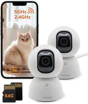 Câmera de Segurança SensForge 2.5K Pan-Tilt Wi-Fi Dual Band