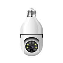 Camera de segurança Smart Ip Lampada Ptz 360º Cartão Micro SD Audio com resolução de 2MP visão nocturna incluída branca