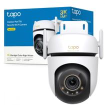Câmera De Segurança Smart Tapo 3K 5MP Noturna Colorida 360 Wi-Fi IP66 - C530WS