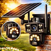Câmera de Segurança Solar 4K Wi-Fi Externa Sem Fio à Prova D'água com Infravermelho DS940