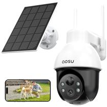 Câmera de segurança solar AOSU Wireless Outdoor 3K/5MP WiFi