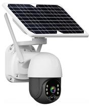 Camera de Seguranca Solar Energy Alert PTZ 2 Antenas Wi-Fi/1080P Branco/Preto