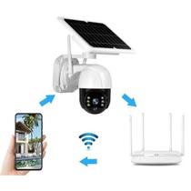 Câmera de Segurança Solar IP WiFi HD 1080p Outdoor - Compatível com ICSEE
