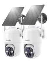 Câmera de segurança solar MaxiViz Wireless 2K Color Night Vision