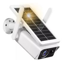 Câmera De Segurança Solar Wifi Ip66 Energia Solar Hd Externa - Full HD