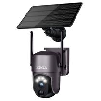 Câmera de Segurança Solar Xega 2K 360° PTZ WiFi - IP66 - Exterior
