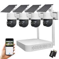 Câmera de segurança SPMETUYO Solar Outdoor Wireless NVR 10CH Câmera de segurança SPMETUYO Solar Outdoor Wireless NVR 10CH