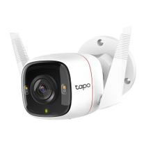 Câmera de Segurança TPLink Tapo C320WS WiFi Externa 2K Visão Noturna Colorida, Alexa, IP66, Áudio, Microfone e Detecção de movimento
