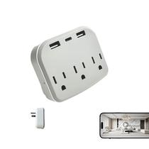 Câmera de segurança Ular 4K WiFi Wall Charger Dual USB