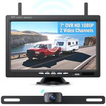 Câmera de Segurança Veicular eRapta AWTL7 Sem Fio DVR HD 1080P de 7"