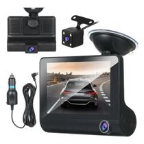 Câmera de Segurança Veicular Full HD Dupla Gravação LCD 4" DVR