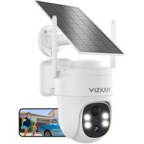 Câmera de segurança VIZIUUY Solar Wireless 3MP PTZ 360 WiFi