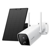 Câmera de segurança Wansview 2K 3MP sem fio externa com energia solar