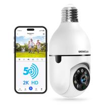 Câmera de Segurança WESECUU 2K - WiFi 5G Outdoor com Alexa