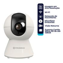 Câmera de Segurança Wi-Fi 360 Smart 2MP FHD Branca Giratória Primebras S1003