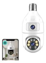 Câmera de Segurança Wi-Fi Lâmpada Dupla Lente 360 Full HD Visão Noturna Colorida Câmera de Segurança Wi-Fi Lâmpada Dupla Lente 360 Full HD Visão Noturna Colorida