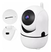 Câmera De Segurança Wifi 360 Graus Hd Bebê Escritório Casa Loja Idoso Criança Cor Branco