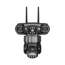 Câmera de Segurança WiFi 4G com Zoom 10X e Lente Tripla de 12MP - Monitoramento Interno e Externo Câmera de Segurança WiFi 4G com Zoom 10X e Lente Tripla de 12MP - Monitoramento Interno e Externo