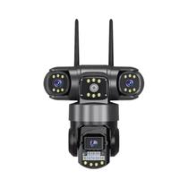 Câmera de Segurança WiFi 4G com Zoom 10X e Lente Tripla de 12MP - Monitoramento Interno e Externo