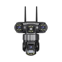 Câmera de Segurança WiFi 4G com Zoom 10X e Lente Tripla de 12MP - Monitoramento Interno e Externo