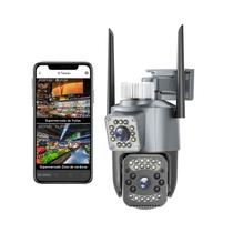 Câmera de segurança Wifi Binocular 360 Full HD 3K com 32GB