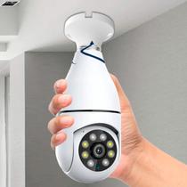 Câmera de Segurança Wifi com Lâmpada Giratória de 360 Mini Espiã e IP