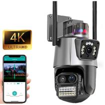 Câmera De Segurança Wifi Dupla Icsee 360 IP Com Áudio Alarme Completa Top Câmera De Segurança Wifi Dupla Icsee 360 IP Com Áudio Alarme Completa Top