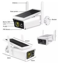 Câmera De Segurança Wifi Energia Solar Ou Bateria Kapbom KA-S710