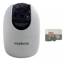 Câmera De Segurança Wifi Full Hd Im4 Intelbras + Cartão 64gb