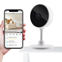 Câmera de Segurança Wifi Inteligente FullHD Detecção de Movimento MicroSD 128gb USB