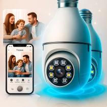 Câmera de segurança wifi lâmpada 360