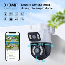 Câmera De Segurança Wifi Smart Camera BMIP173 Ip Dual Camera Com Resolução 1080p Branco preto